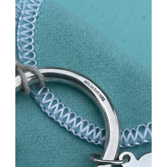 Vintage Tiffany Co. Sterling Silver Puffy Heart Ball Screwball Key Ring Keychain - Picture 10 of 16